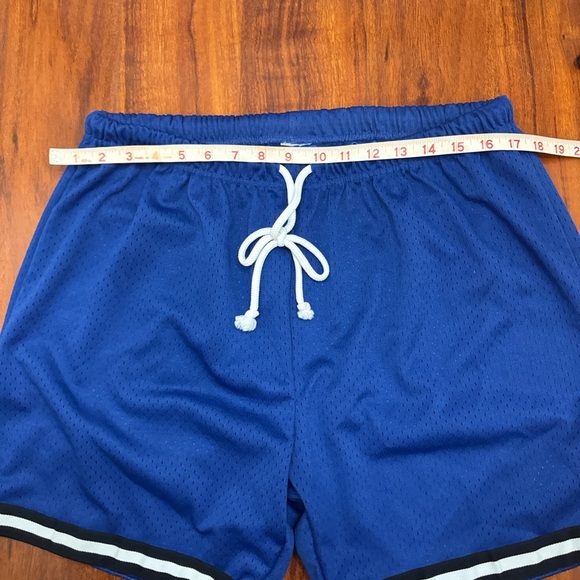 Basketball Shorts Mens Mesh Drawstring - Picture 5 of 6